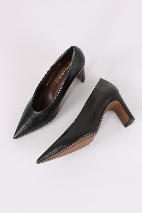 Decollete Tacco Banana Nero-2