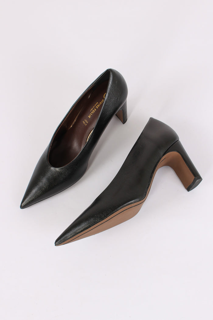 Decollete Tacco Banana Nero-2