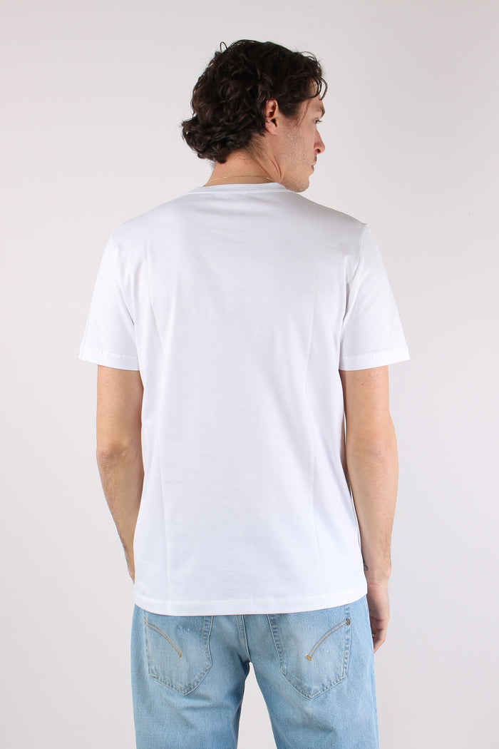 T-shirt Logo Cotone Bianco-4