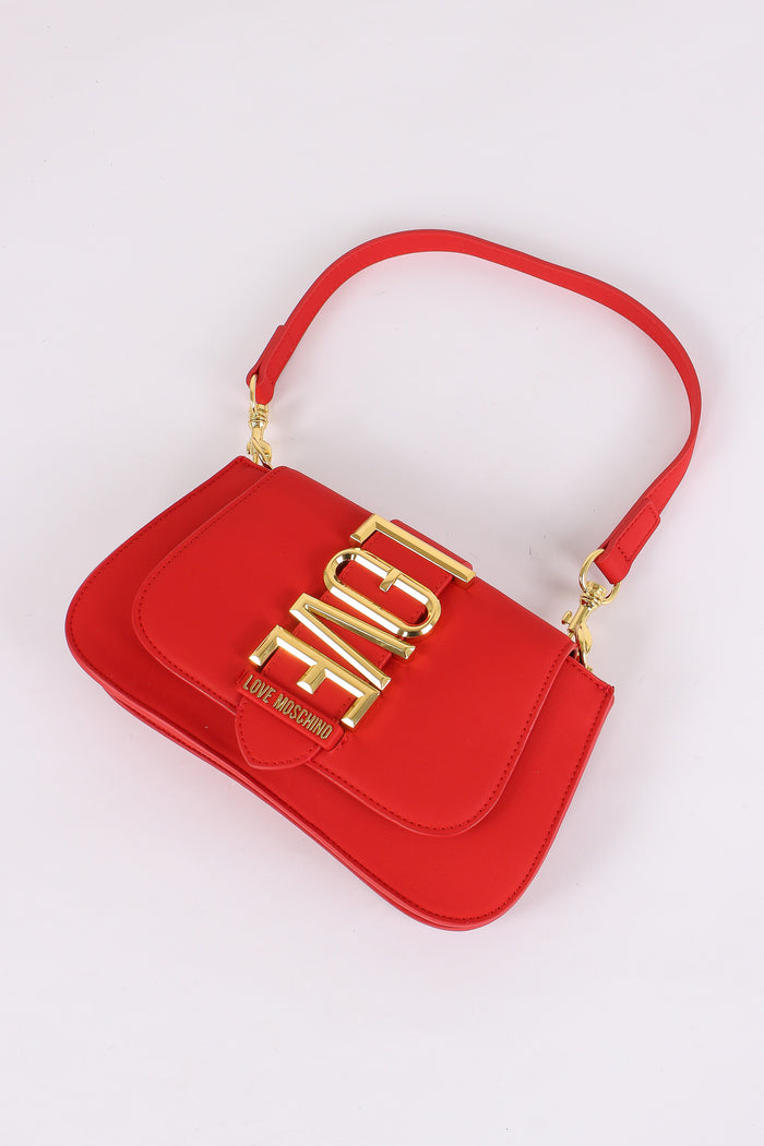 Pochette Fibbia Maxi Logo Rosso-6
