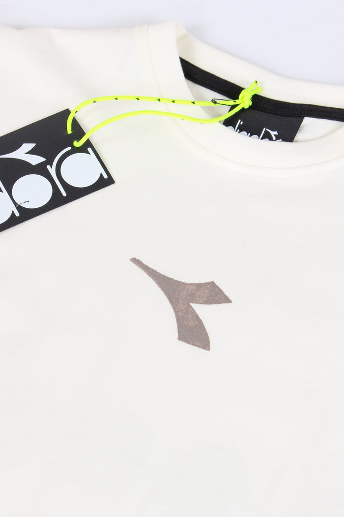 T-shirt Cotone Crema-4