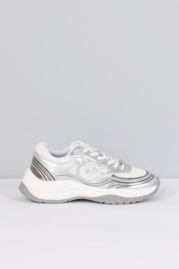 Glammy 04 Sneaker Metalizzat Mesh Silver