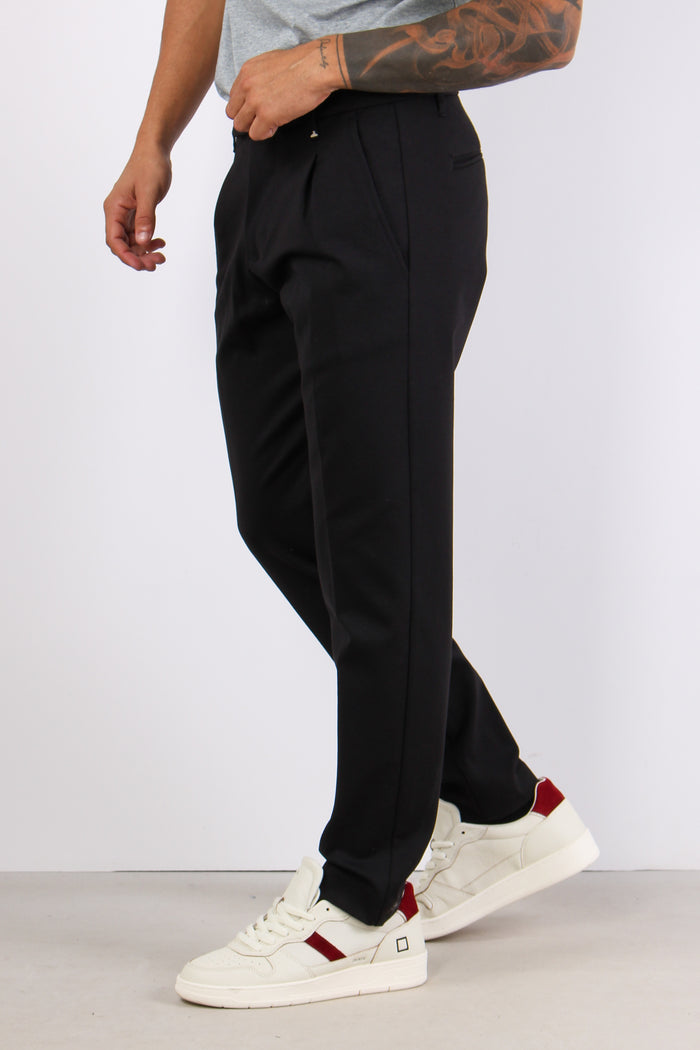 Pantalone Chino Punto Milano Nero-5