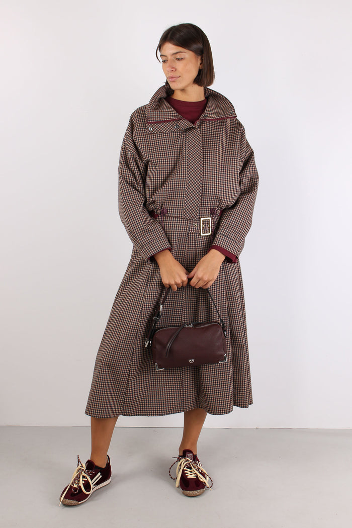Bomber Pied De Poule Bordeaux/blu-6