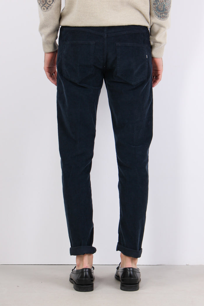 Icon Pantalone Velluto Milleri Notte-5