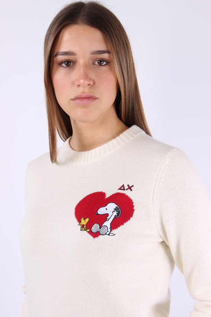 Maglia Cuore Laterale Bianco-8