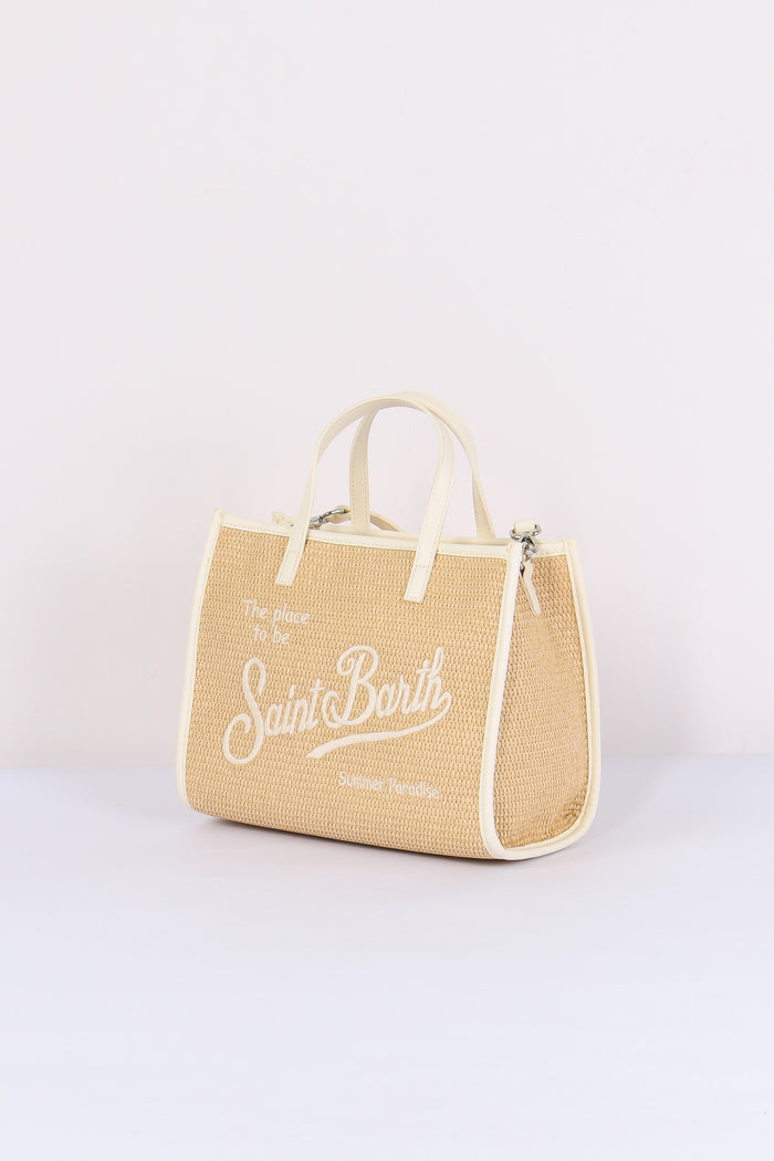 Vivian Mid Paglia Profilo Contrasto Beige/bianco-2