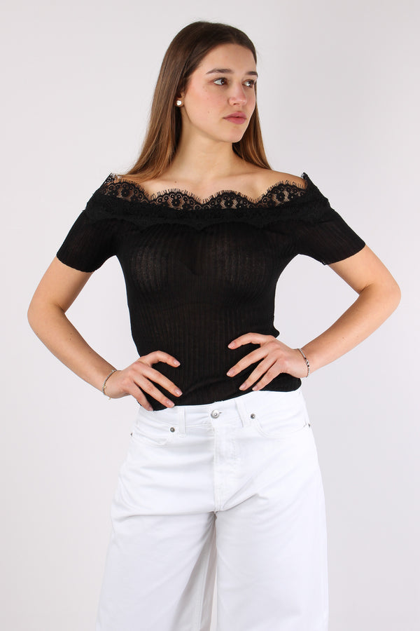 Haifi Top Inserto Pizzo Black-2