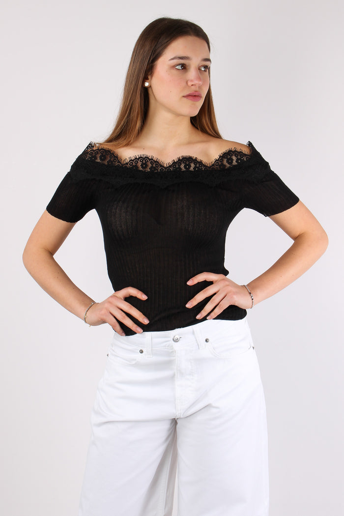 Haifi Top Inserto Pizzo Black-2