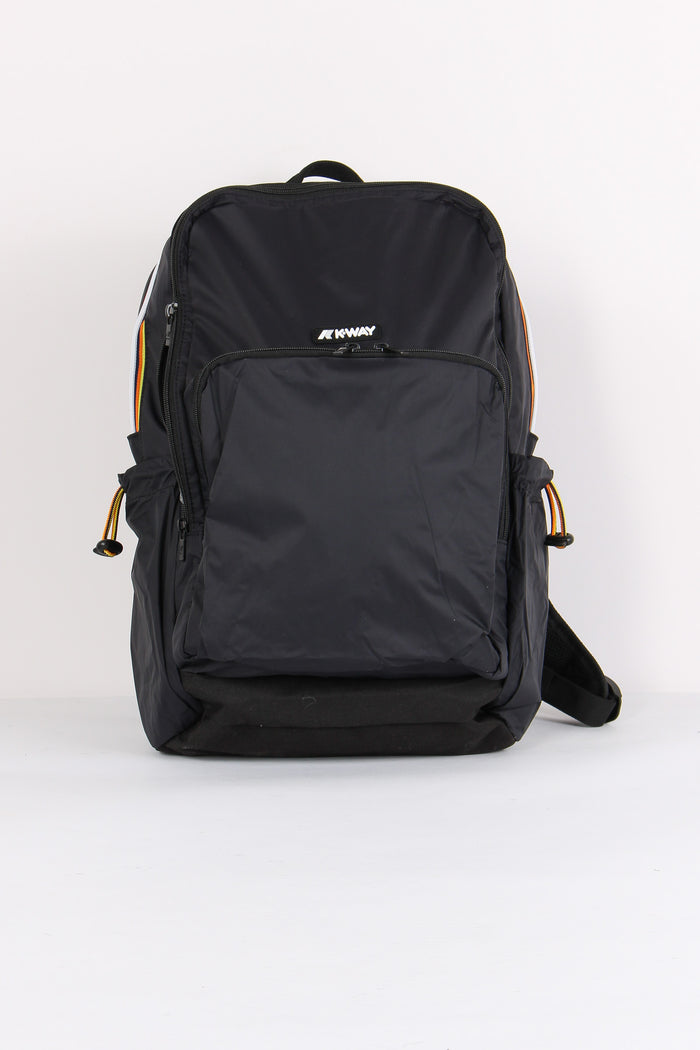 Zaino Doppia Zip Black Pure