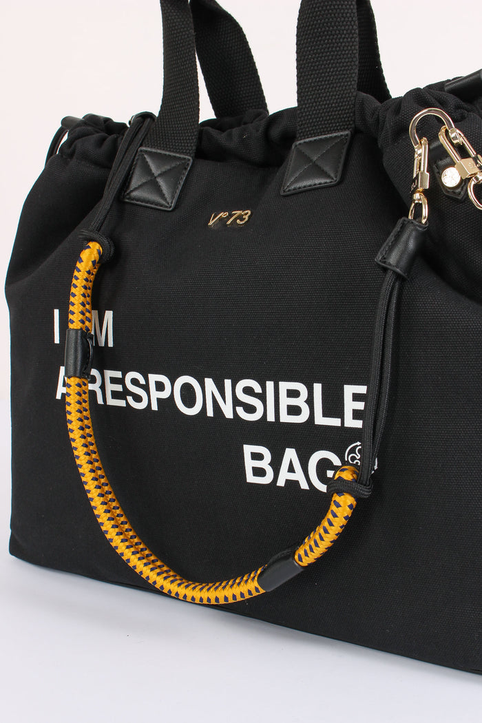 Responsible Sacca Canvas Nero-5