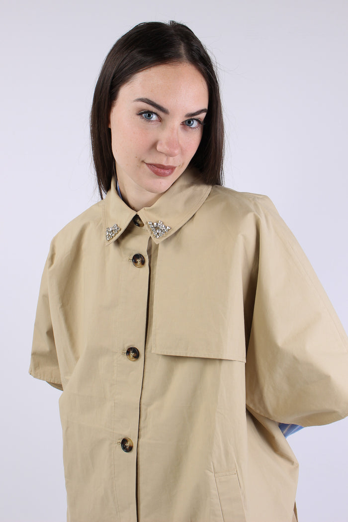 Poncho Trench Sabbia-5