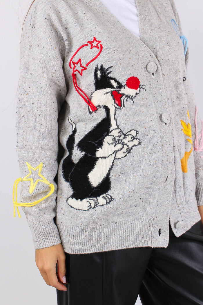 Cardigan Titti Silvestro Grigio-5