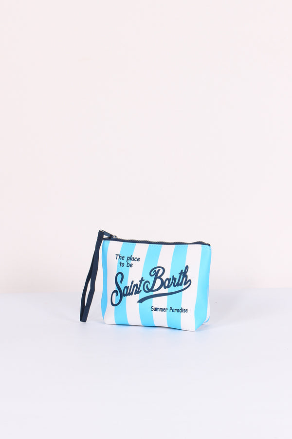 Aline Pochette Righe Azzurro/bianco-2
