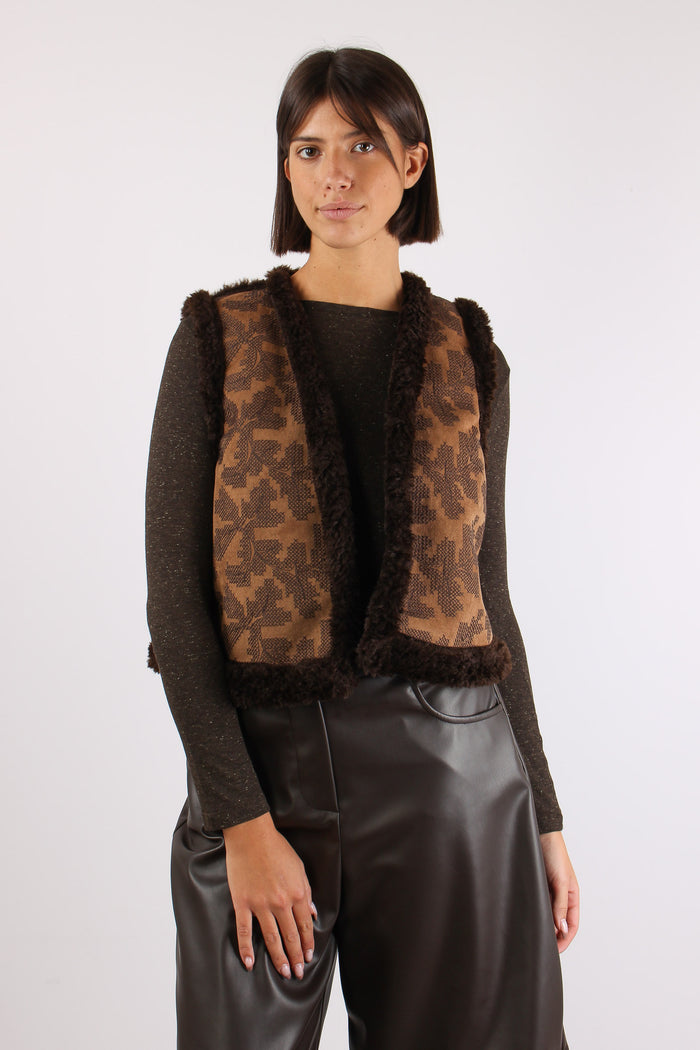 Gilet Teddy Ricamo Moro-7