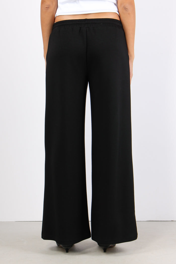 Pantalone Palazzo Coulisse Mod Nero-4
