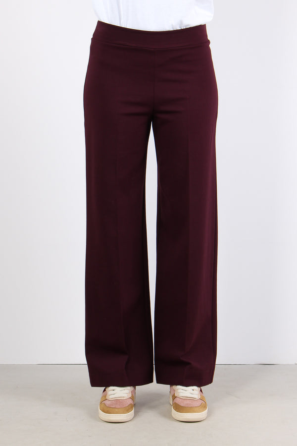 Pantalone Cropped Punto Milano Amarone-2