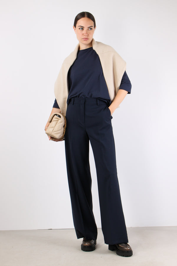 Visivo Pantalone Ampio Fresco Blu