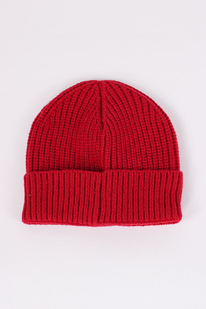 Cuffia Logo Basica Winter Red-3