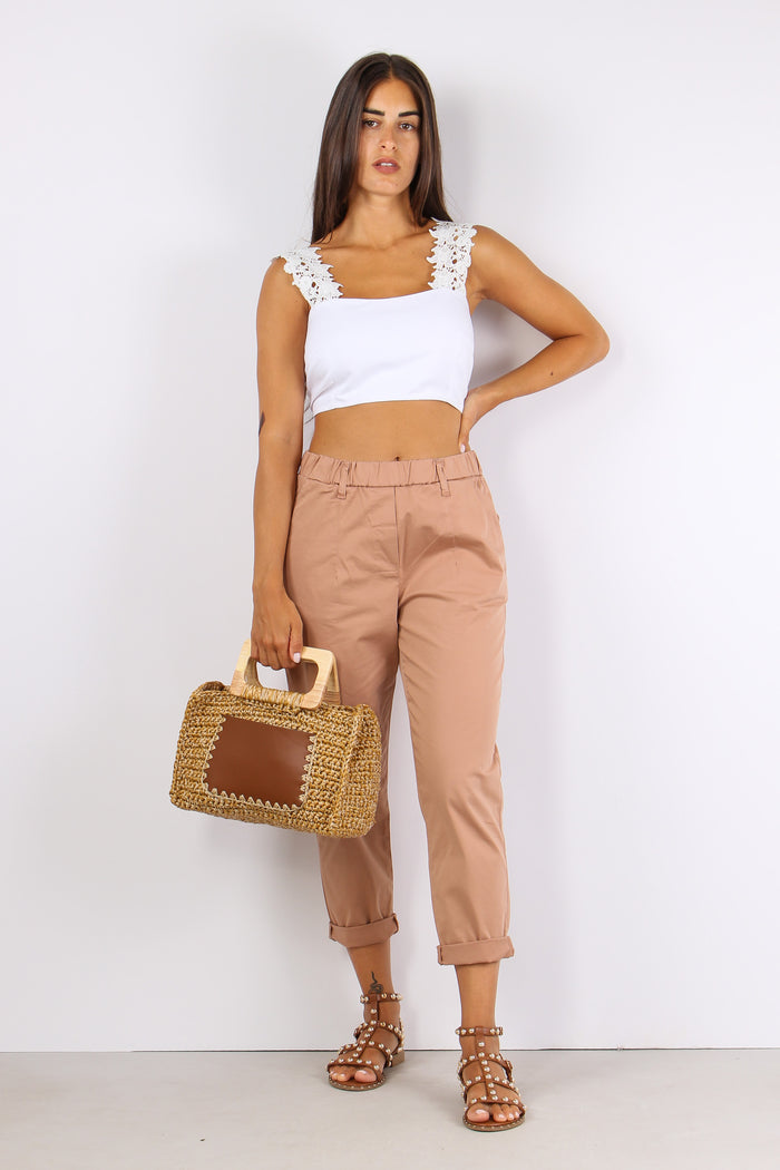 Pantalone Elastico Cotone Legg Nude-7