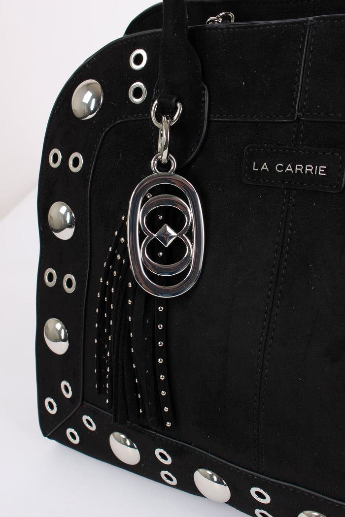 Shopping Camoscio Maxi Borchie Black-4