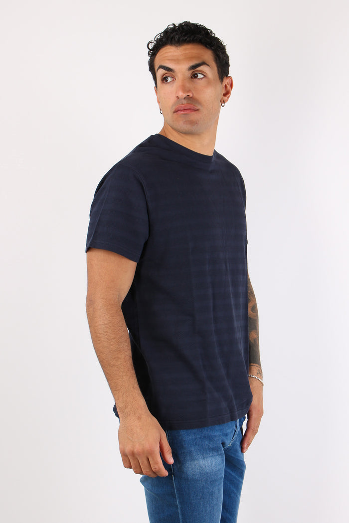 T-shirt Girocollo Basica Blue-6