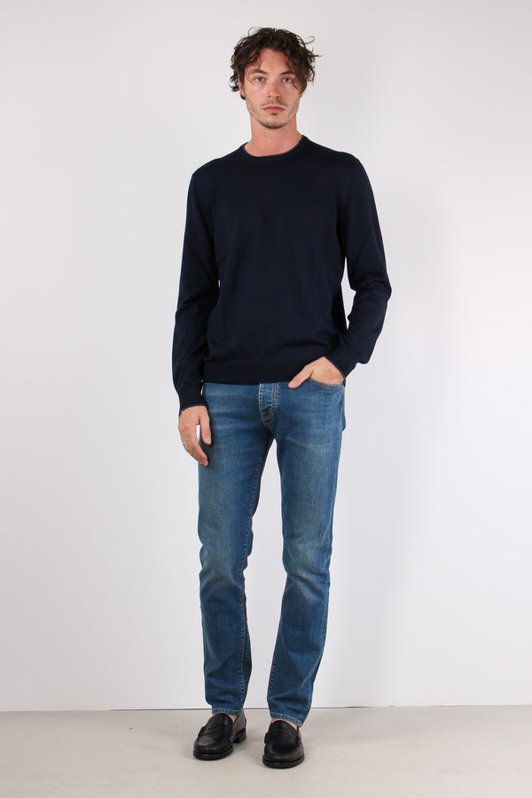 Maglia Manica Toppa Profilo Blu