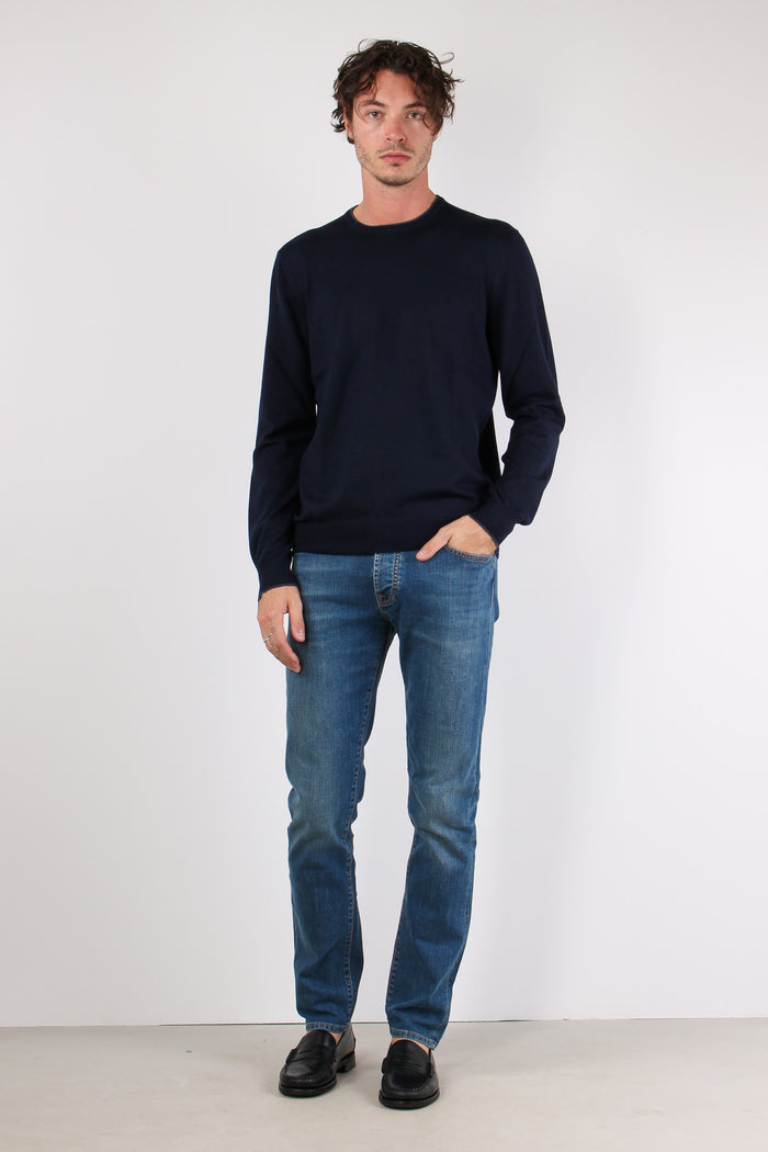 Maglia Manica Toppa Profilo Blu