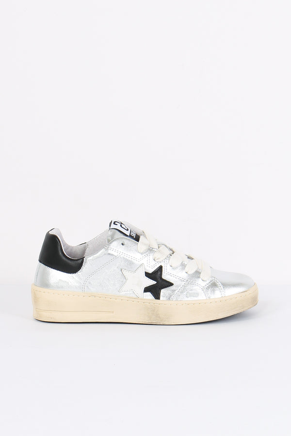 Sneakers Walk Star Argento/nero