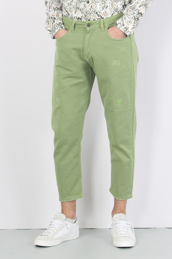 Pantalone Cropped Oliva-2