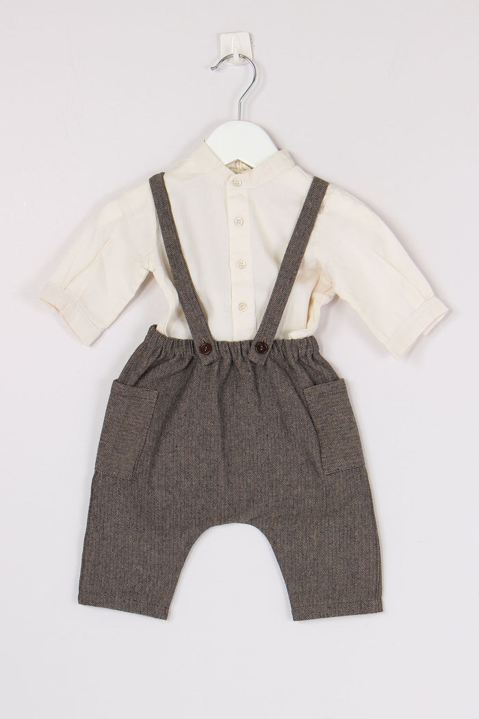 Salopette Spinata Miele/blu-4