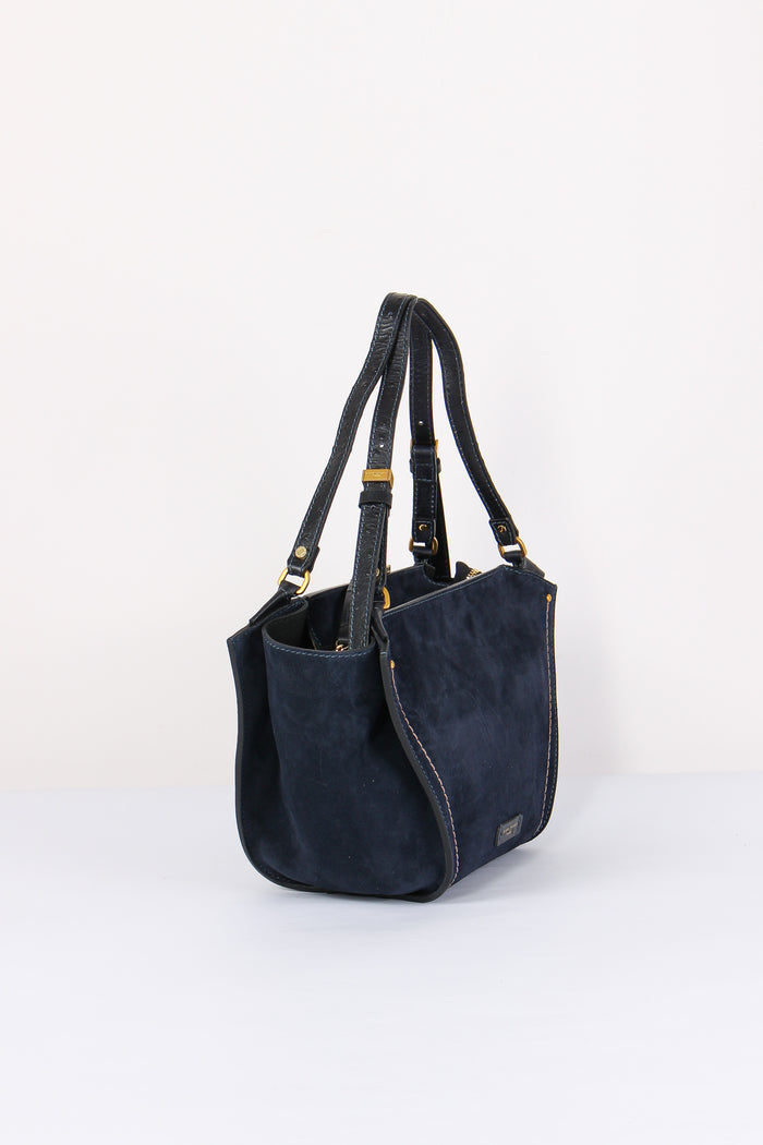 Bloom Shopping Suede Stampa Struzzo Notturno-5