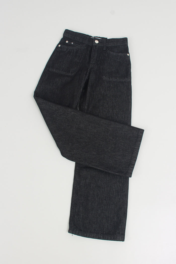 Jeans Wide Leg Authentic Black-3