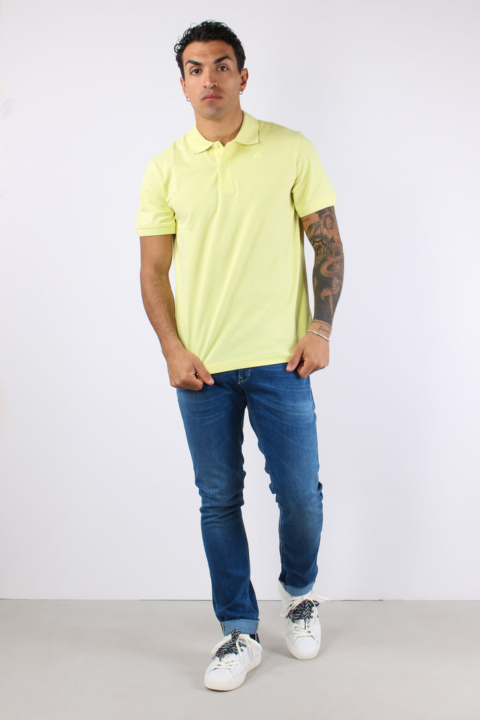 Polo Logo Tono Su Tono Yellow Lime-3