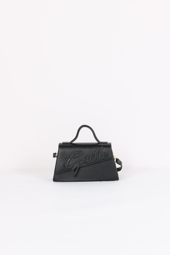 Tracolla Rigida Logo Corsivo Nero