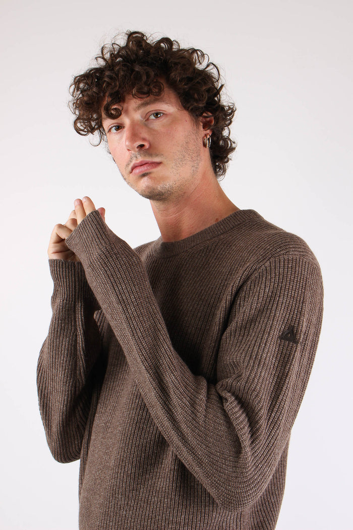 Maglia Girocollo Tortora-7
