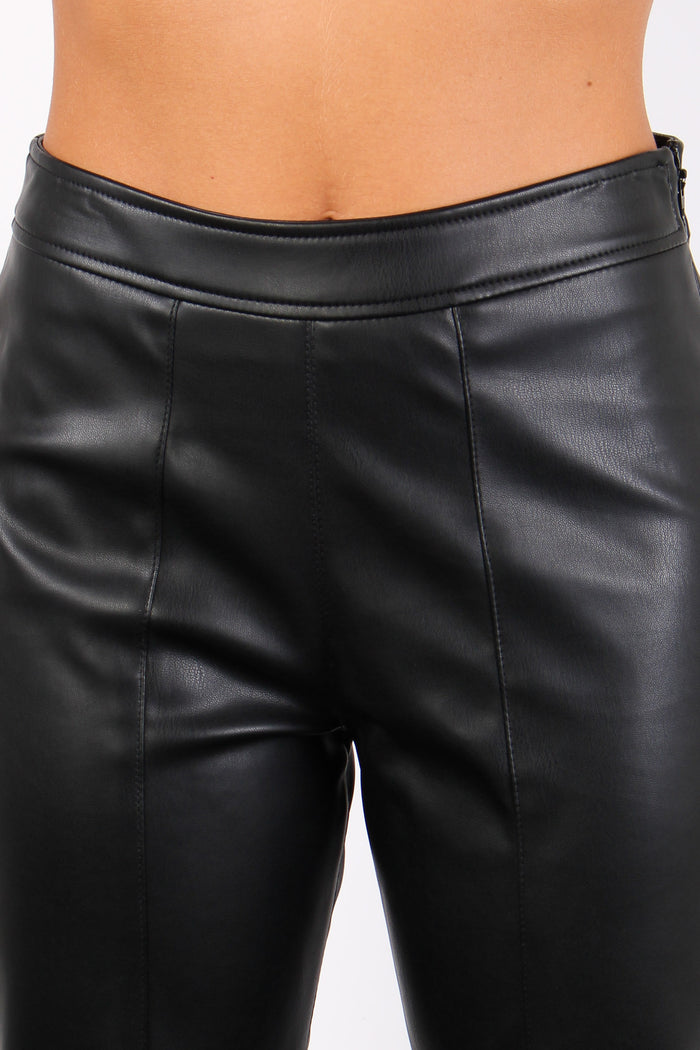 Pantalone Ecopelle Black-7