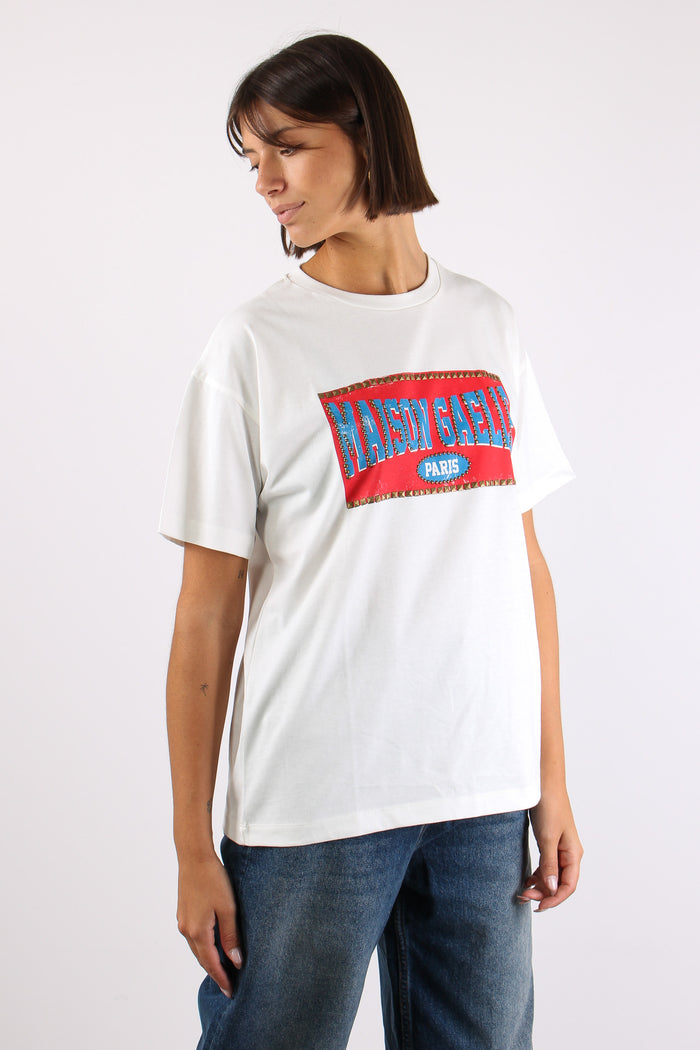 T-shirt Stampa Logo Off White-6