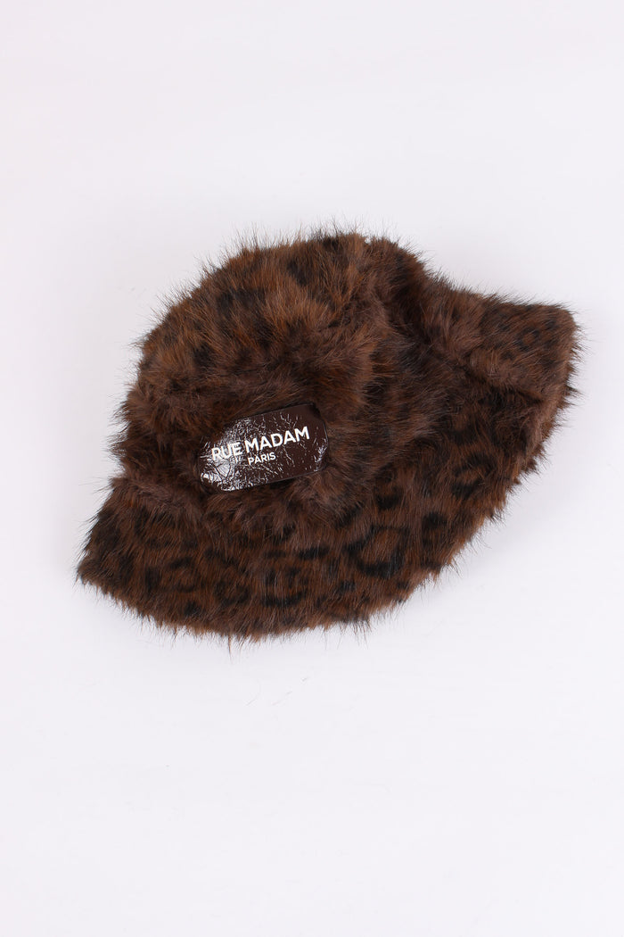 Cappello Ecopelliccia Fur Leopard-4