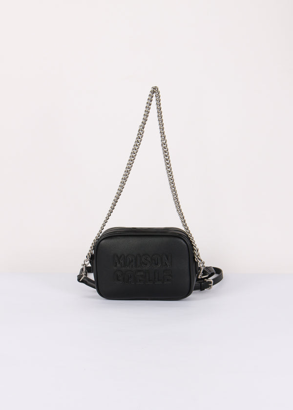 Camera Bag Maxi Logo Rilievo Nero