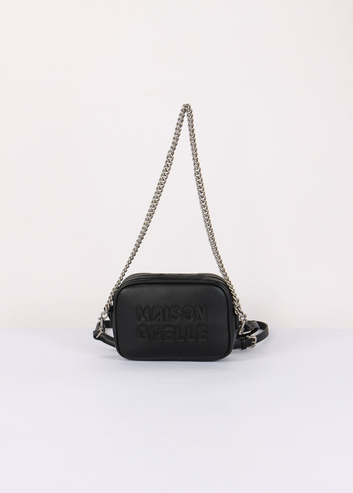 Camera Bag Maxi Logo Rilievo Nero