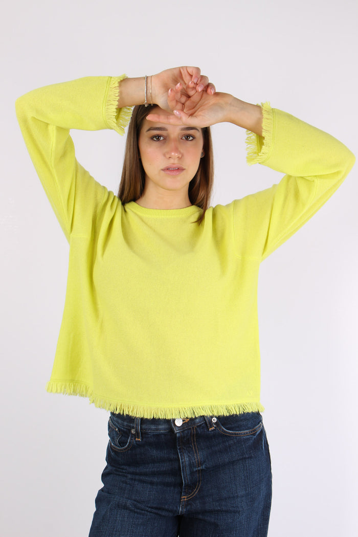 Girocollo Frangette Giallo-2