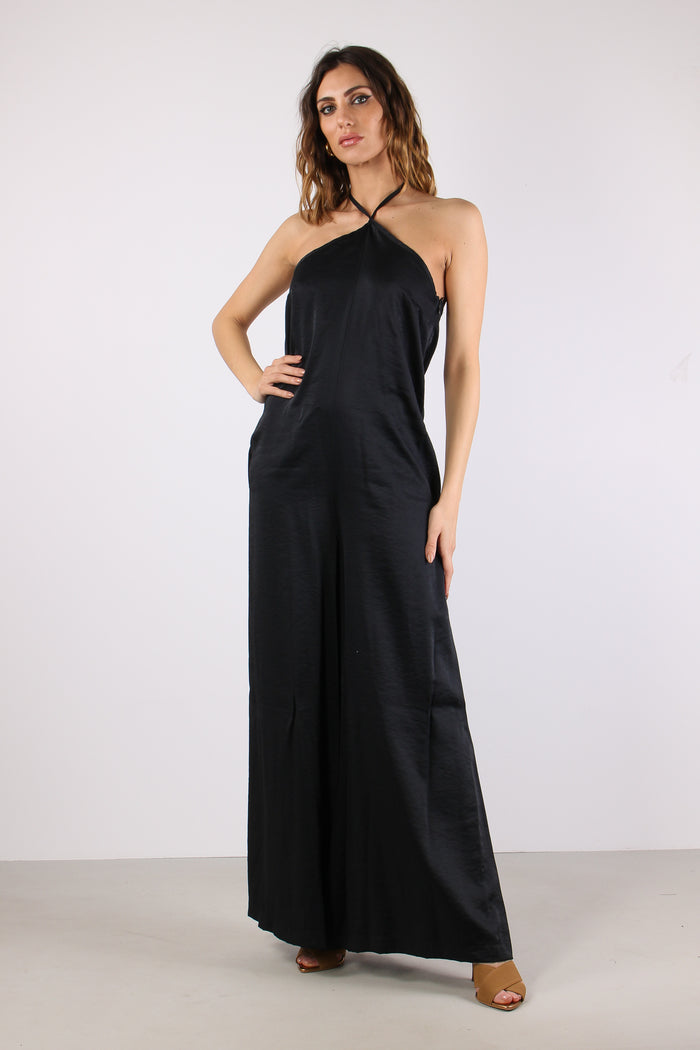 Morgian Tuta Fluida Martellata Black-3