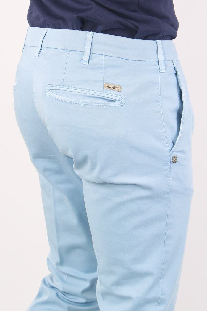 Pantalone Chino Slim Fit Celeste-7