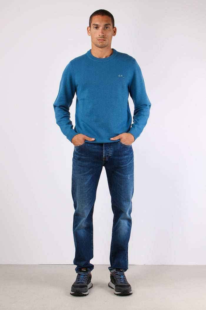 Girocollo Lana Cashmere Avio