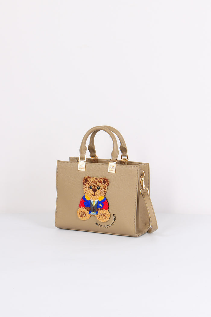 Mini Shopping Orsetto Taupe-3