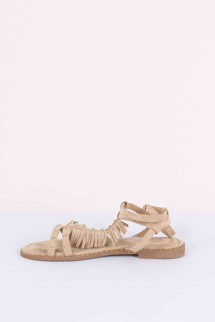 Sandalo Frangette Beige-6