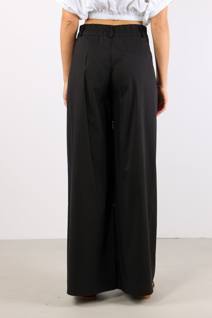 Pantalone Cotone Elastico Diet Nero-4