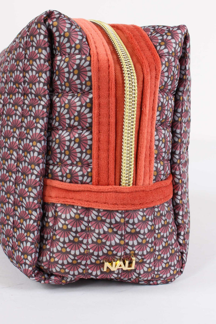 Pochette Patch Lettera C Fango/corallo-4