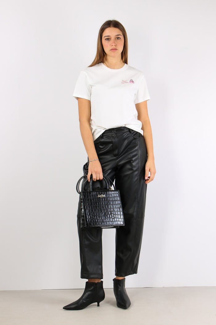 T-shirt Dear Santa Bag Bianco-6